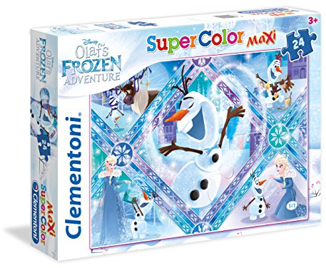 Clementoni 24072 Olaf's Frozen Adventure - Maxi Puzzle, 24 Teile