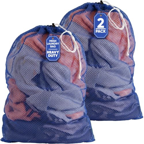 Handy Laundry Mesh Laundry Bags 2 Pack, XL 24x36 in, Heavy Duty Nylon