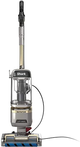 Shark LA502 Rotator Lift-Away ADV DuoClean PowerFins, Aspirapolvere Verticale con Spazzola autopulente, Potente Raccolta peli di Animali Domestici e Filtro HEPA, Argento, Upright w/Duo Clean
