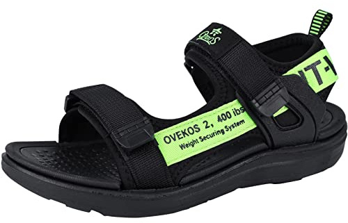 WYSFLY Sandales Garçons Enfants Chaussure de Sport Outdoor Sandales à bout ouvert Garcon de Plates pour été Plage Vert 35EU