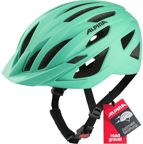 ALPINA Unisex - Vuxna, PARANA Cykelhjälm, turqouise matt, 51-56 cm