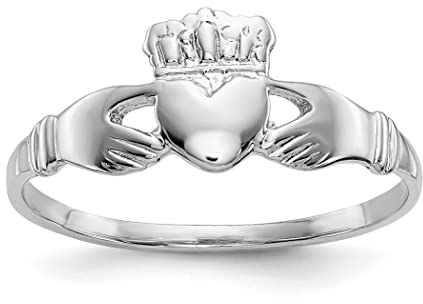 Damen-Ring, Irischer Claddagh-Stil, keltischer Dreifaltigkeitsknoten, Größe L 1/20, Schmuck für Frauen