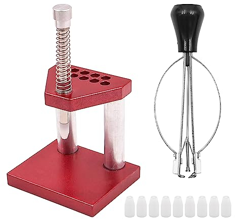 CENPEK Watch Hand Remover Tool with 10 Pcs Plastic Tips Watch Plunger Watchmaker for Watch Hand Installation and Removal