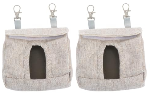 DOITOOL 2st Kleidersack Futterbeutel Für Kleintiere Kaninchen Heuraufe Heubeutel Für Meerschweinchen Heuaufbewahrungsbehälter Für Chinchillas Kleiner Behälter Kleintierbedarf Hase Stoff