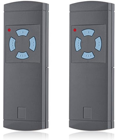 pepape 2 Stück für Hörmann Handsender HS4-868, HSE2-868, HSM4-868, HSM2-868 | Kompatibel mit Hörmann Garagentor Fernbedienung mit Blauer Taste 868,3MHz, Inklusive Detaillierter Anleitung