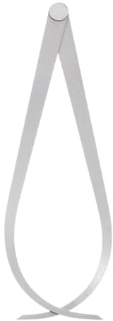 Kozelo Firm Joint Outside Caliper - [12 Inch] Stainless Metal Firm Friction Joint Measurement Tool for Size Measuring Use, Silver Tone