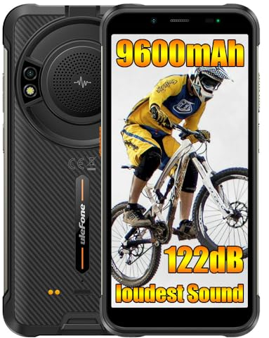Ulefone Power Armor 16S Outdoor Handy ohne Vertrag, Android 13 16GB+128GB+2TB Outdoor Smartphone ohne Vertrag, 3,5W Lautsprecher, 9600mAh, 50MP, 5.93FHD+, IP68 Handy, Dual 4G LTE NFC GPS OTG, Schwarz