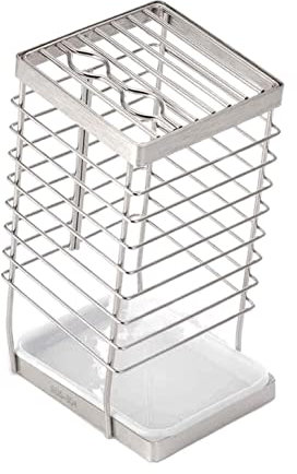 ISCBAFYX Knife Block Knife Block Kitchen Knives Holder Organizer Metal Rack Stainless Steel Storage Block Tools Accessories for Kitchen
