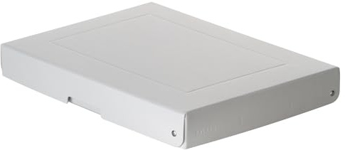 FALKEN PureBox Pro säurefrei alterungsbeständig 40 mm hoch DIN A4 | DIN ISO 9706 DIN ISO 16245-A Aufbewahrungsbox mit Deckel geeignet für Archivierung Archivbox