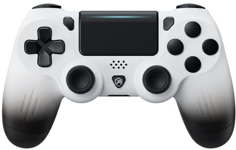 ECHTPower Mando para PS4, Mando Inalámbrico para PS4/Pro/Slim, Diseño de Tinta, Doble Vibración, Giroscopio, Conector de Audio 3.5mm, Agarre Antideslizante, Ergonómico