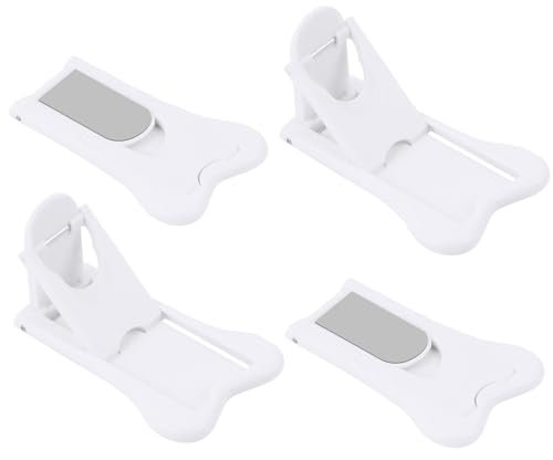 HOTUT Cerraduras de Seguridad para Niños, 4 Piezas Cerradura Puerta Corredera Bebe, Autoadhesivo, Sin Taladrar, Cerrojo de Puerta Corredera para Seguridad Infantil Para Bebés Para Armario, Ventana