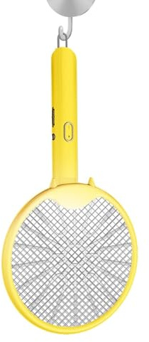 Matamoscas Eléctrico Recargable - Raqueta Matamoscas Eléctrica, Repelente De Insectos Recargable por USB, Matamoscas Seguro, Matamoscas Seguro | Repelente De De Mano con Luz LED Que Atrae, T