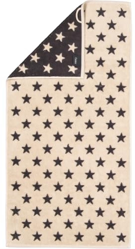 Cawö Handtücher New Stars Sterne klein 6261 beige/Basalt - 37