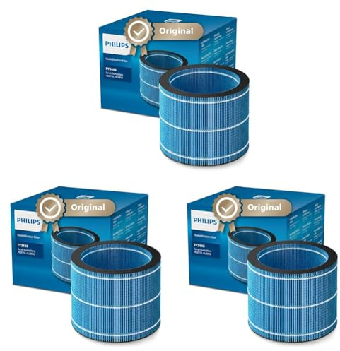 Philips Original NanoCloud Humidification Replacement Filter for Humidifier 2000 and 3000 Series HU2716, HU2718, HU3916, HU3918, 6 Months Lifetime (FY3446/30) (Pack of 3)