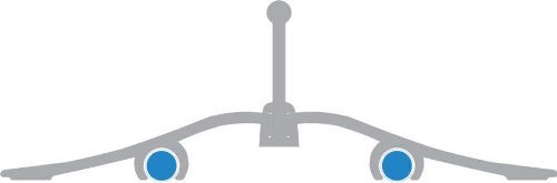 Doppelpack Wedo 0525235 Lineal aus Aluminium 30 cm mit Griff für Rechts- und Linkshänder mit rutschsicherer Gummieinlage