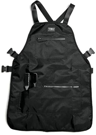 TRU BARBER Apron, Barber tools Apron, Hair stylist Apron, Women/Men (Black)