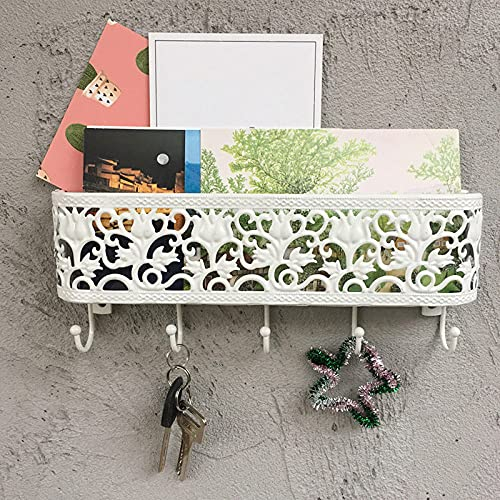 1 stücke Posthalter Wandhaken Organizer Schlüsselaufhänger Briefhalter Schlüssel Lagerregal Edelstahl Mesh/Korb Netz/Gewebe,J