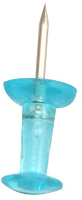 Fenggtonqii 500 Stück Plastik Head Map Pin Reißzwecke Transparent Blau