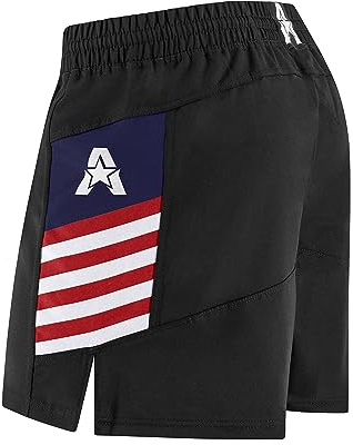 Anthem Athletics Reignite MMA Shorts - 5 Inseam MMA Men Shorts, Lightweight & Versatile for Brazilian Jiu Jitsu, Grappling, Wrestling, Elastic Waistband & Drawstring (USA, Large)