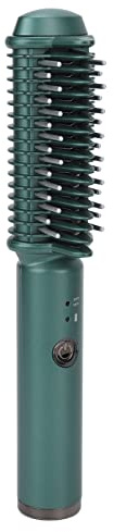 2-in-1-Haarglätter und Lockenwicklerbürste, Kabelloser Haarglätter-Bürstenkamm, Schnelles Aufheizen, Verbrühungsschutz, Wiederaufladbare USB-Haarstylingbürste, Heißer Kamm für Frauen, Geschenk