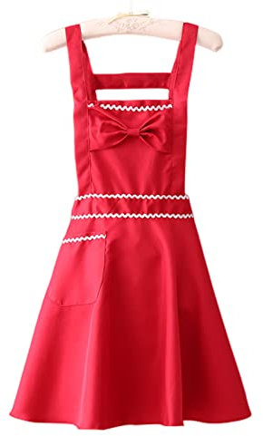 BOSUGE Küchenschürzen for Frauen, Schürzen, langärmlige Haushaltsküche, wasserdichte Schürze, Männer und Frauen, Arbeitsoveralls, Kochoveralls (Color : C)