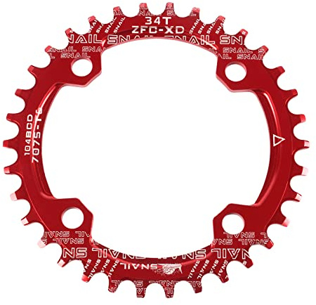Jane Eyre Fahrrad kettenblätter 104 BCD 32T 34T 36T schmales breites Einzel kettenblatt, rundes schmales breites Kettenblatt für Rennrad Mountainbike BMX MTB