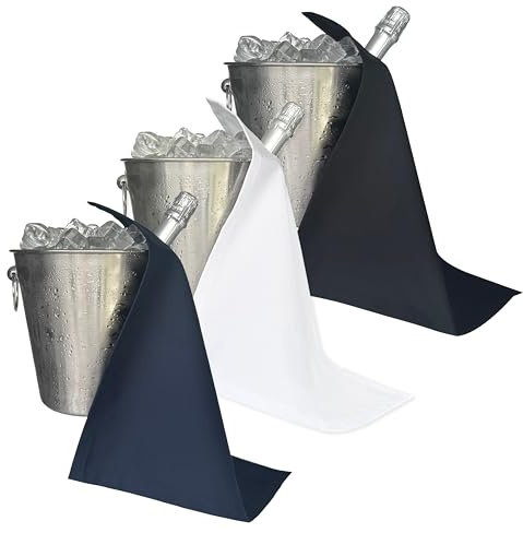 Catering BottleCloths, 42 cm, Polycotton, Corner Stitched Ring (Colour Combo, Pack of 3) | Soft Touch · Absorbent · 100% Recyclable · Industrial Laundry · Wringer Friendly