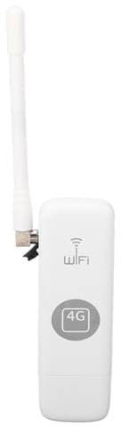 USB 4G WLAN Router, Tragbarer Mobiler Hotspot mit Externer Antenne, SIM-Kartensteckplatz, USB-Stromversorgung, WPA-WPA2-Verschlüsselung, Bis zu 10 Benutzer