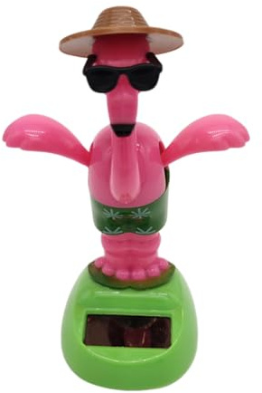 Solar Powered , Solar Wobble Figure, Solar Dancing Figurine, Hawaiian Shaking Head Dancer Figurine, Swing Shaking Animal, Solar Powered, Funny Car Dashboard Decor, Table Ornament