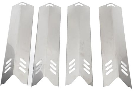 Adjustable Grill Heat Plates, Stainless Steel BBQ Gas Grill Deflector Plates Heat Tent for Camping, Picnics, Stainless Steel Material