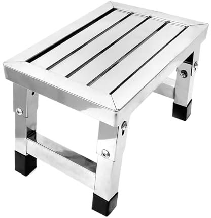 Small,Sgabello Pieghevole,Camper Scaletta,Materiale in Acciaio Inossidabile Scaletta Gradini,Adatto Per Camper E Uso Domestico