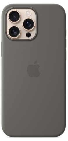 Apple iPhone 16 Pro Max Silikon Case mit MagSafe – Steingrau ​​​​​​​