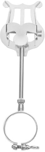 ULDIGI Atril de Calle Trompeta para Clarinete Portátil de Hierro, Fácil de Transportar y Duradero, Adecuado para Partituras en Marcha y Uso en Banda