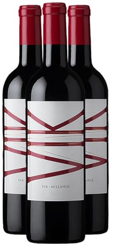 Chili Central Valley tinto 2019 - Vik - Chile - Variedades de uva Cabernet Sauvignon,Cabernet Franc - 3x75cl