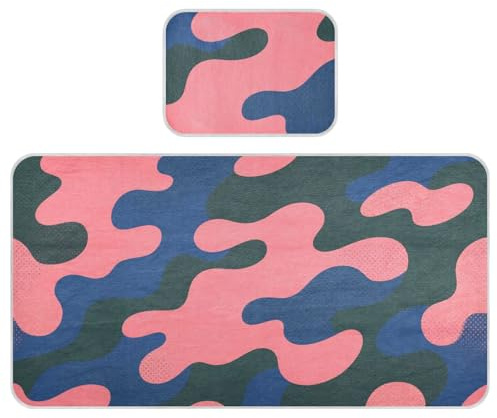 Kühlende Babymatratze, 71,1 x 132,1 cm, wiederverwendbar, Einweg-Betteinlagen, für Kinder, Erwachsene, Camouflage, Dunkelrosa, Blau, Grün