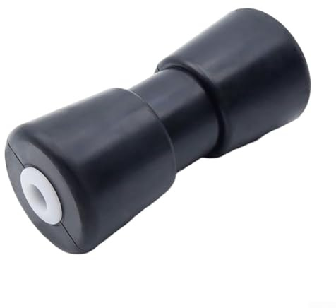 Rouleau de remorque pour bateau - Pour yacht robuste - Design nervuré - Noir