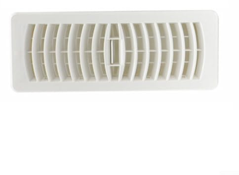 Floor Vent Cover for Air Conditioning, Bathroom Extractor, and Kitchen Fans - Plastic Exhaust Grill Register with Adjustable Airflow, N(4X12IN)
