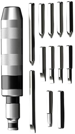 Jeu De 13 Tournevis À Chocs Solides Avec Embout Hexagonal Plat Croisé Et Construction En Acier Renforcé Pour Usage Mécanique