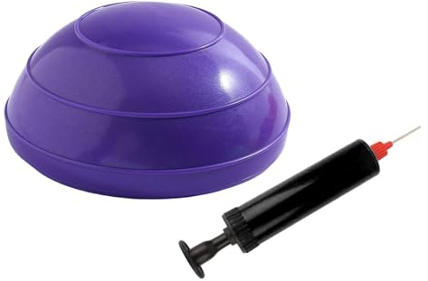 kowaku Half Balance Ball Pilates Trainingsball Aus Strapazierfähigem PVC rutschfeste Oberfläche mit Pumpe Halbkreisförmiger Gymnastikball für Heimtraining Un, Gewalttätig