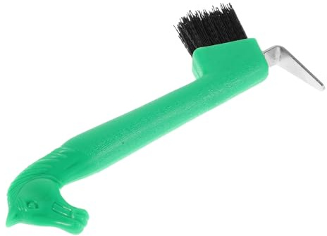 VERDANVERSE Hufhaken mit Steifer Bürste und Hufkratzer für Effektive Reinigung Robustes Hufpflegegerät für Pferde und Schafe im Stall