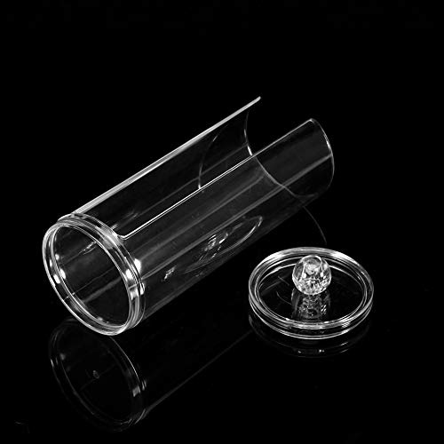 ERYUE Boîte à Cotons de Maquillage, Conteneur en Acrylique Transparent, Support de Rangement pour L'organisation à Domicile