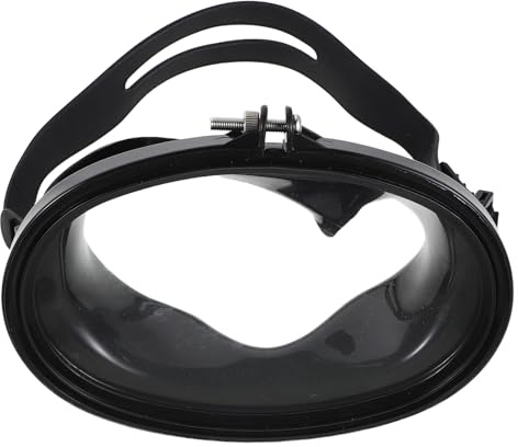 PENIKOKO Occhialini da Sub Ovali in Pvc Lente Singola Antiappannamento, Maschera da Nuoto per Snorkeling e Pesca, Guarnizione in Silicone, Protezione Uv, Regolabile per Adulti,