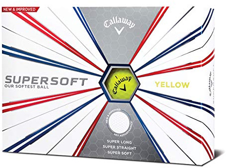 Callaway Supersoft Golfball (2019) 12-Stücke-Pack, Gelb