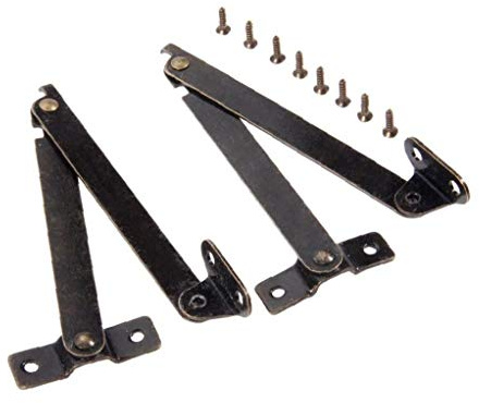 Antike Möbelbeschläge Kabinett Scharniere Holzschachteln Deckel Unterstützung Für Schranktürscharniere 108 * 11mm 2stk