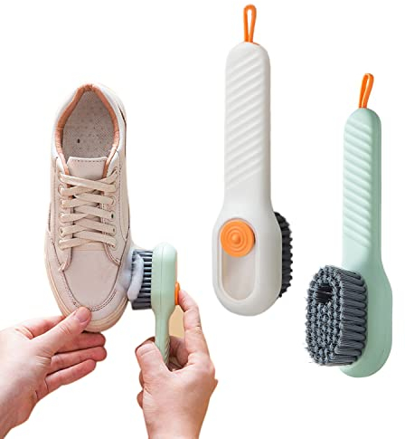 2 spazzole per scarpe, spazzola di pulizia con scatola per liquidi, spazzola di pulizia multifunzione, strumenti di pulizia per la casa e la cucina.