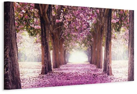 murando - Akustikbild Natur Park Blumenweg, Schallschutz, Wohnzimmer, Büro | Verbessert Raumakustik, reduziert Hall, ideal fürs Büro oder Wohnzimmer, hochwertige Verarbeitung, schnelle Montage, stilvoll