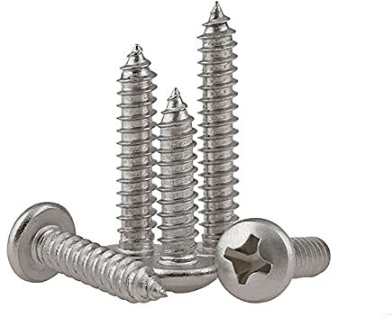 Tasselli con Vite M4-M8 Pan Head Phillips Viti autofilettanti 304 A2 Acciaio inox Acciaio inox Croce Adesso a testa tonda Toccando le viti in legno Phillips Vite auto-tappatura a secco a vite a secco