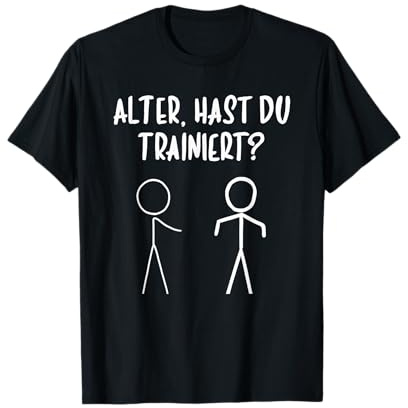 Fitness Tshirt Lustig Bodybuilding Bizeps Training Sport Gym T-Shirt