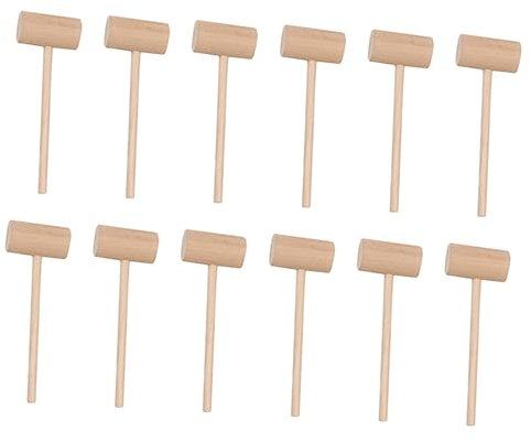 JOINPAYA 15stücke Teiliges Aus Praktischen Holzhammer Für Krabben Und Meeresfrüchte Mini-rundhammer Vielseitig Für Kuchen Spielzeug Langlebig Und Leicht Zu Reinigen