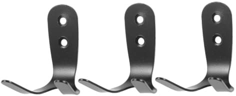 FONDOTIN 3piezas Ganchos Dobles Resistentes De Acero Inoxidable Colgadores para Piscina Toalla Diseño Moderno